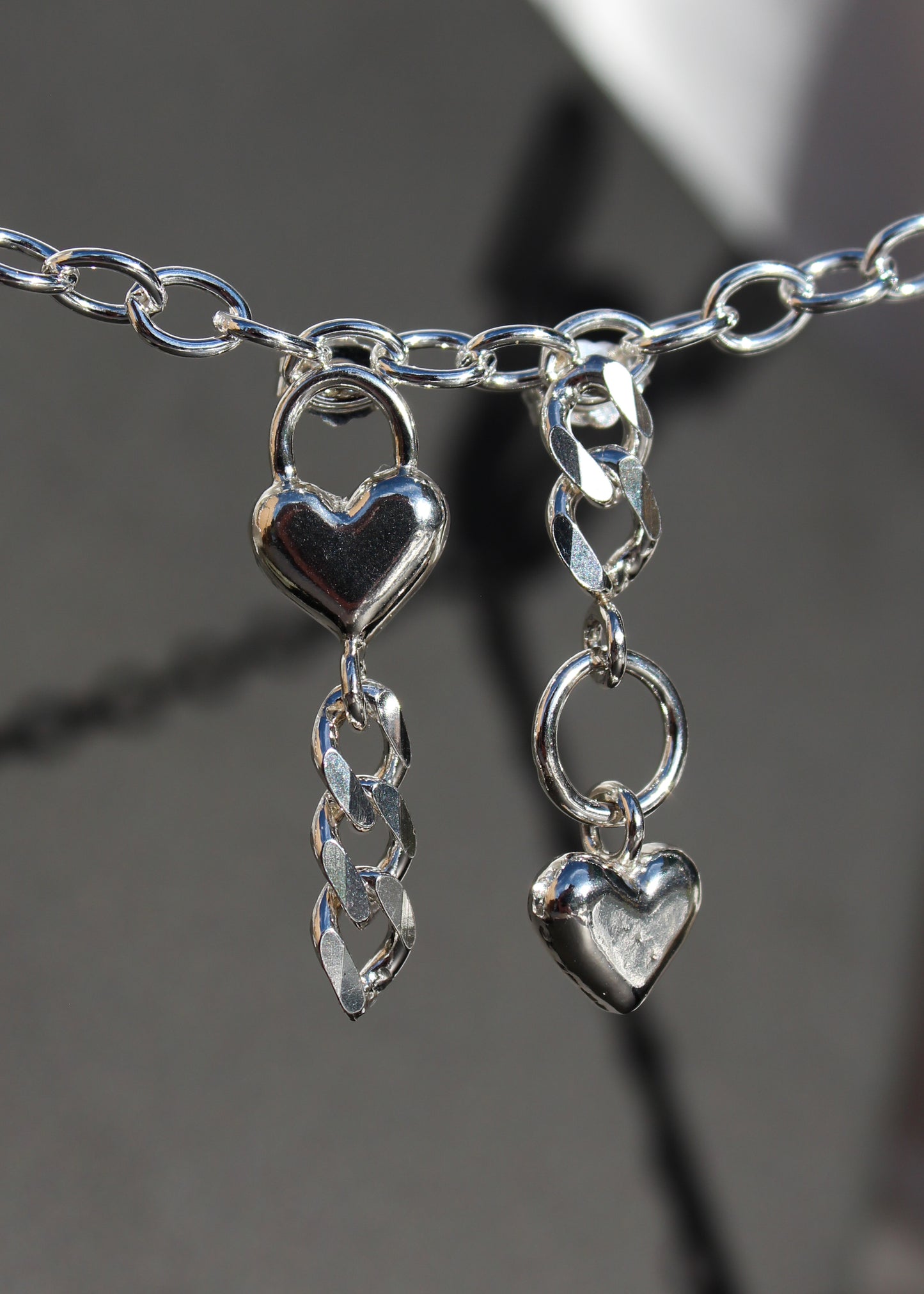 Asymmetrical Heart Strings Earrings