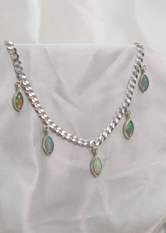 Opal Droplet Necklace